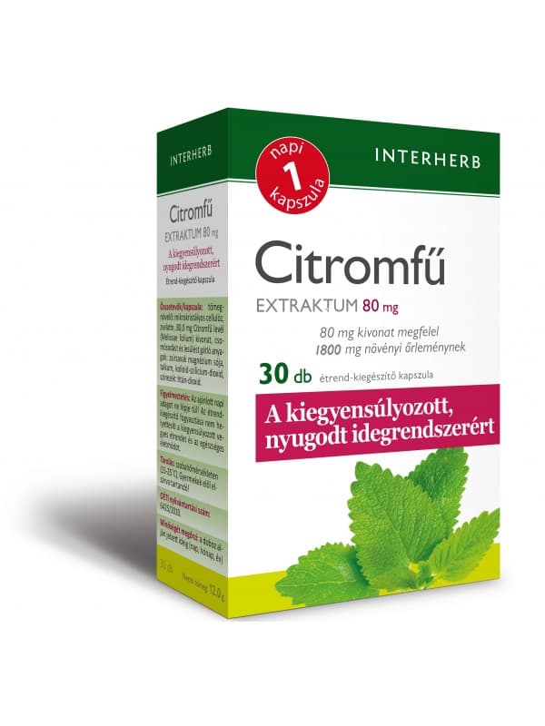 Interherb denné 1 extrakt z citrónového balzamu kapsule 30 ks
