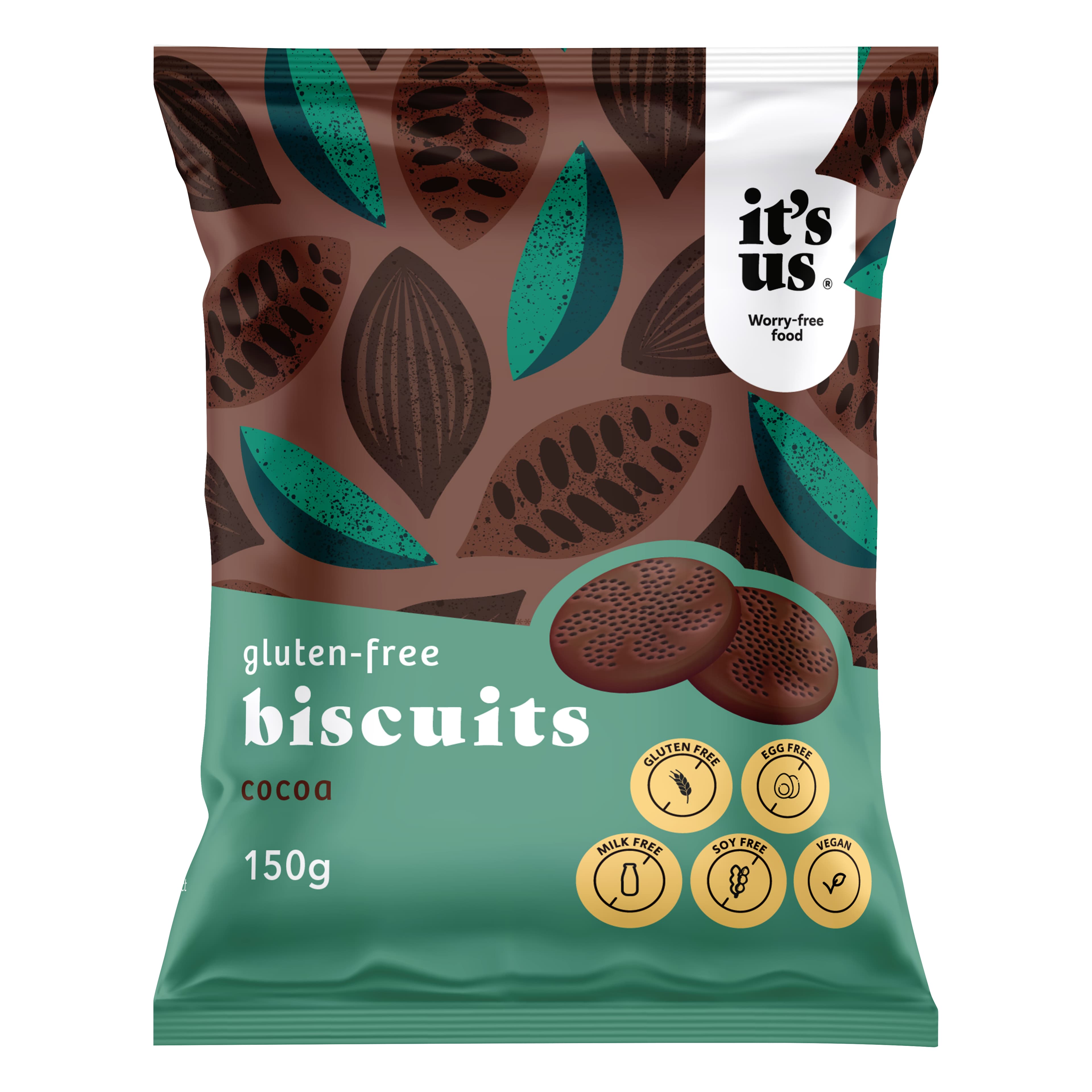 kakaové bezlepkové sušienky 150 g