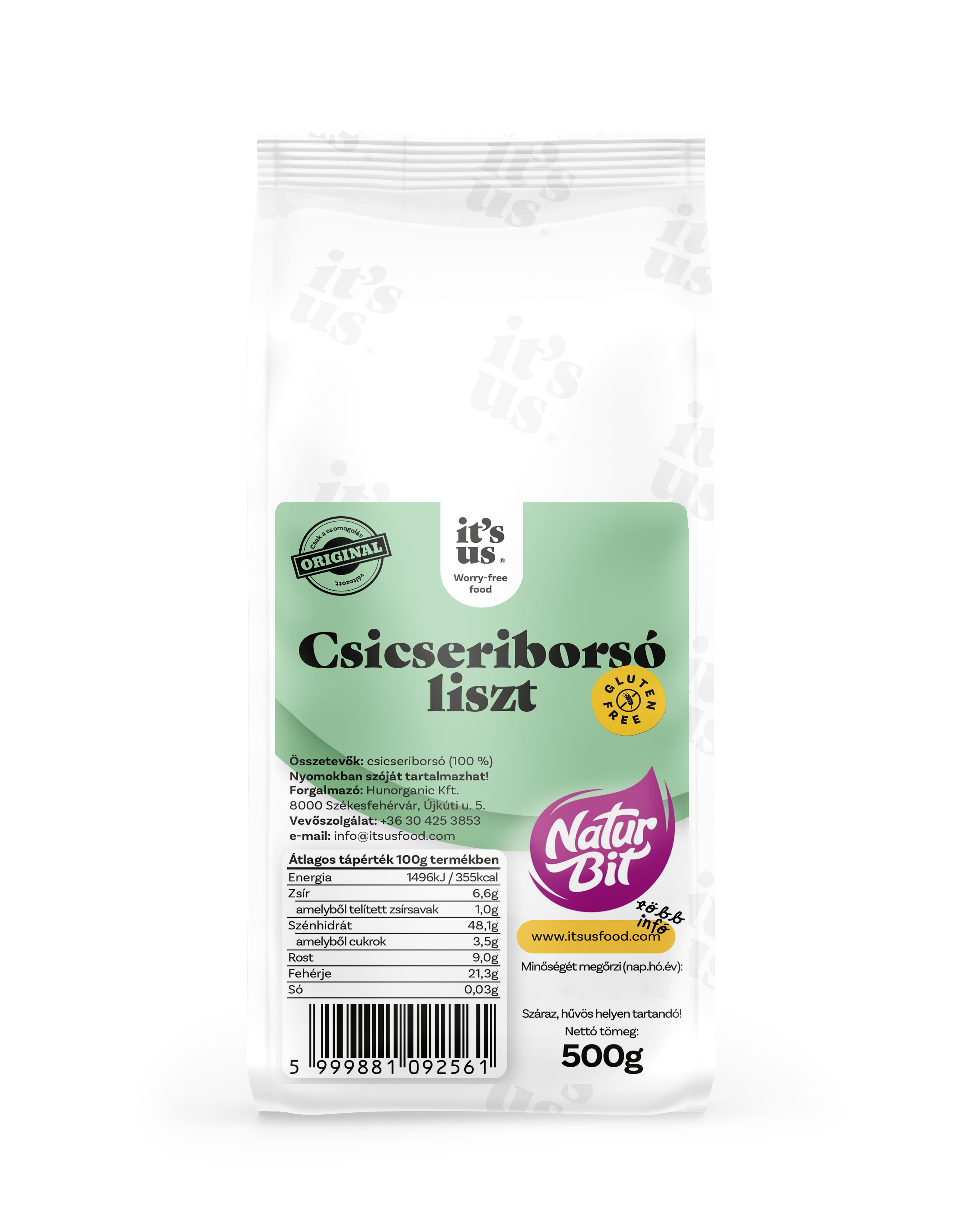 It`s us naturbit cícerová múka 500 g