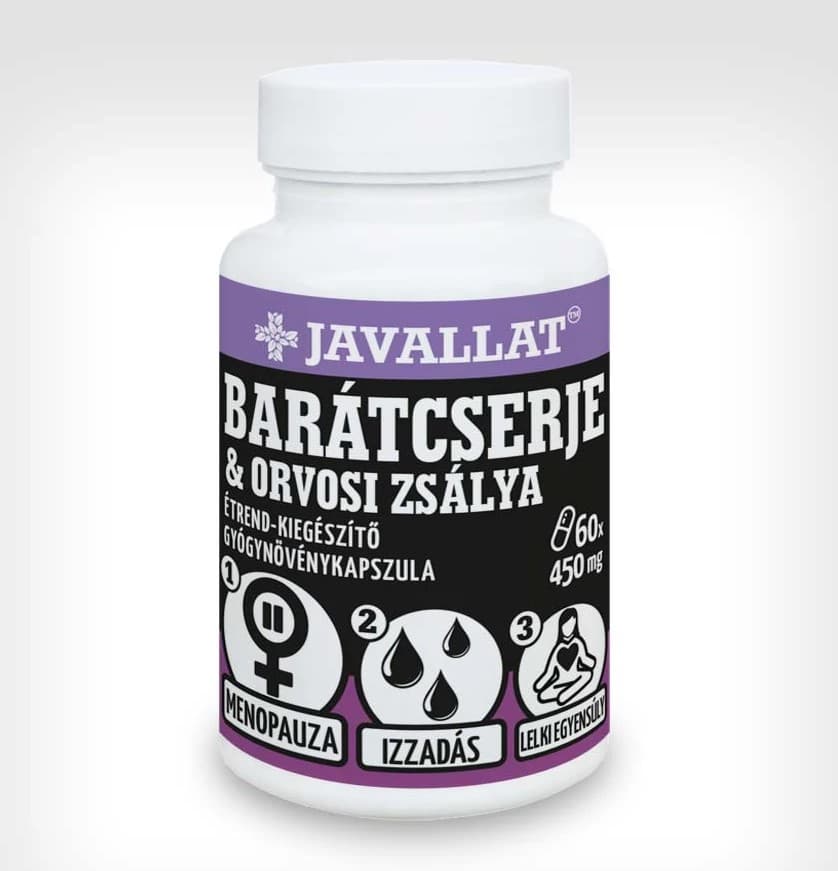 Javallat barátcserje a lekárskej šalvie kapsule 60 ks