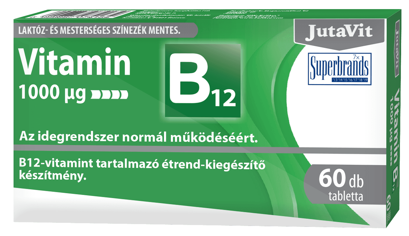 Jutavit Vitamín B12 1000 µg 60 tabliet - 82478
