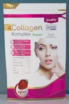 JutaVit Kolagén +Kyselina hyalurónová komplex prášok na nápoj s jahodovou príchuťou 400 g - 87348