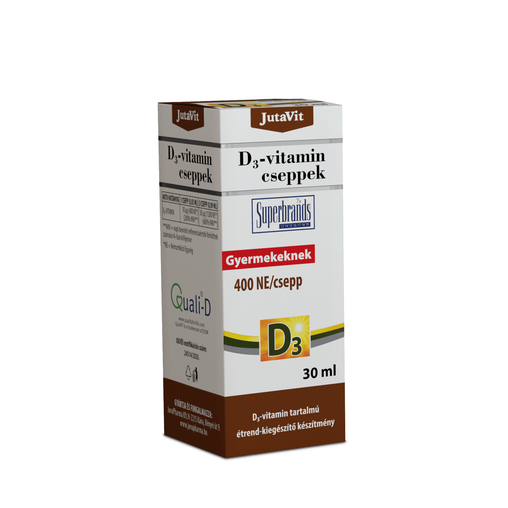 JutaVit D3 vitamínové kvapky 30 ml - 87128