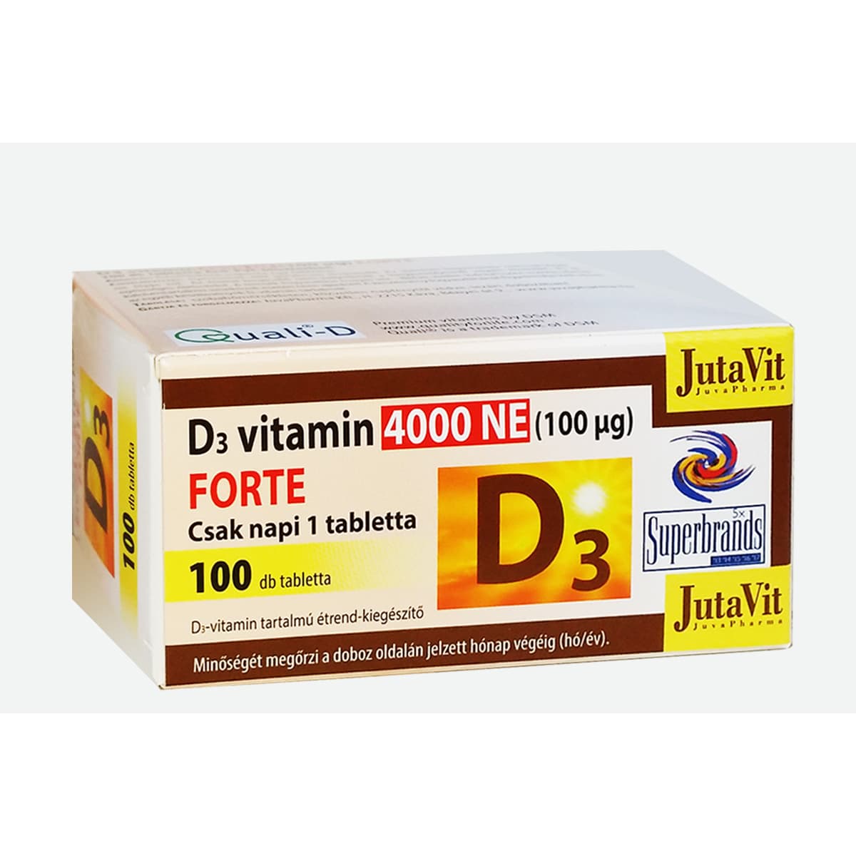 JutaVit D3 Vitamín 4000 IU tablety 100 ks
