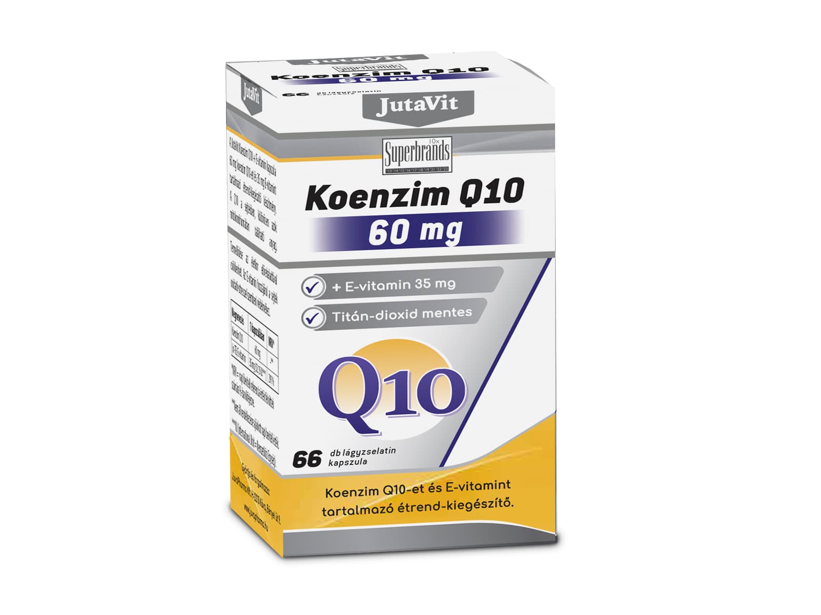 JutaVit Koenzým Q10 mäkká kapsula 60 mg 66 ks - 21702