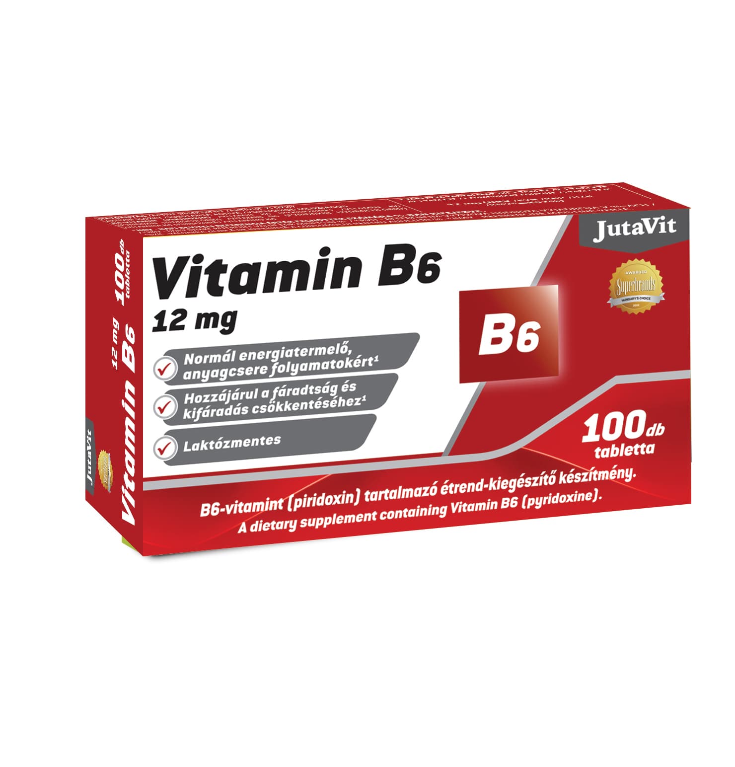 Jutavit vitamín B6 12 mg (pyridoxín) 100 ks