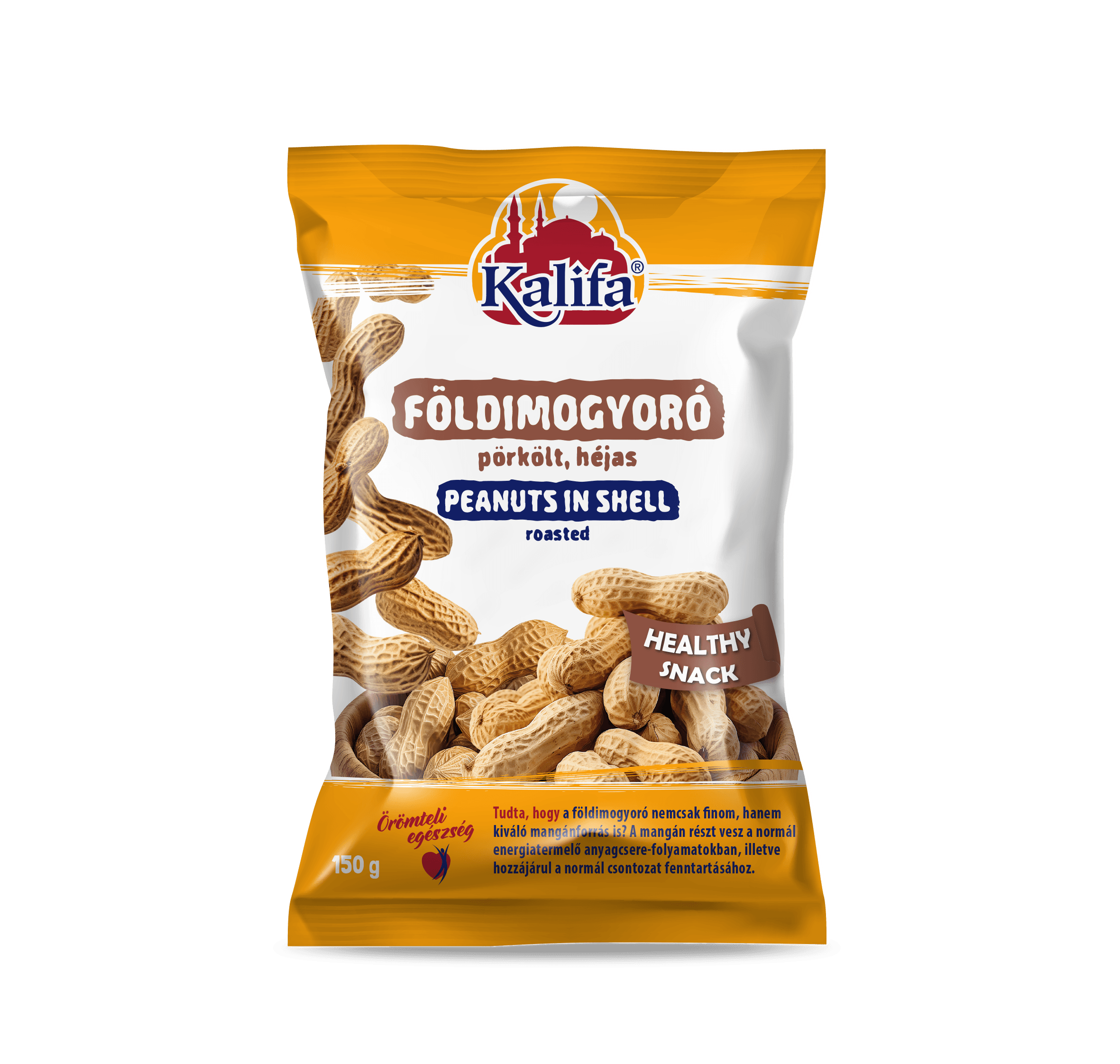 Kalifa pražené arašidy v škrupine 150 g 97759