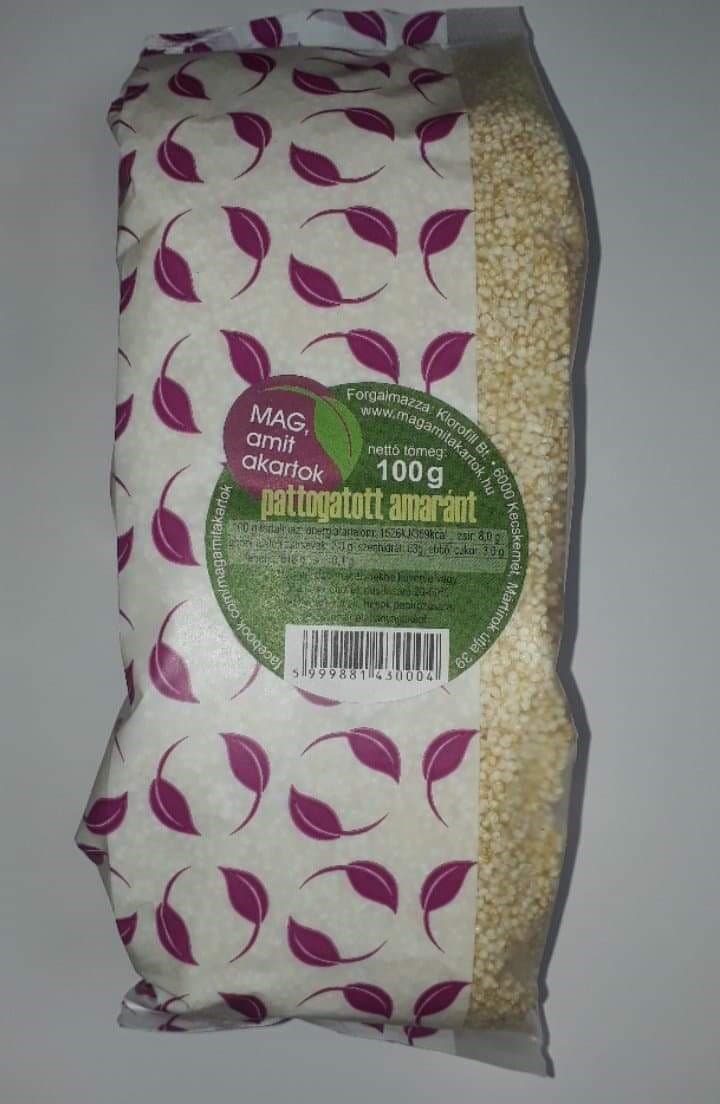 Klorofill Amarantové pufované semienka 100 g