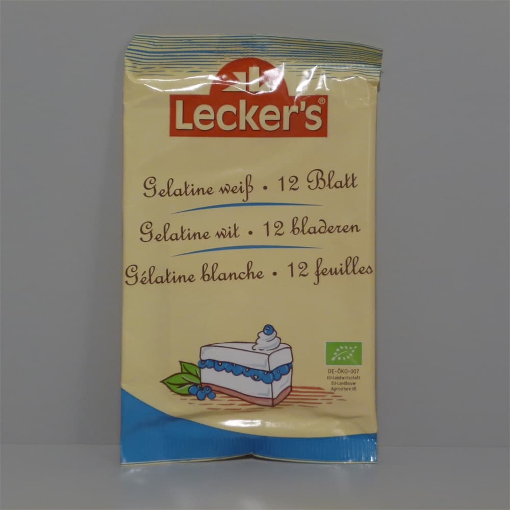Lecker’s Biela listová želatína 20 g