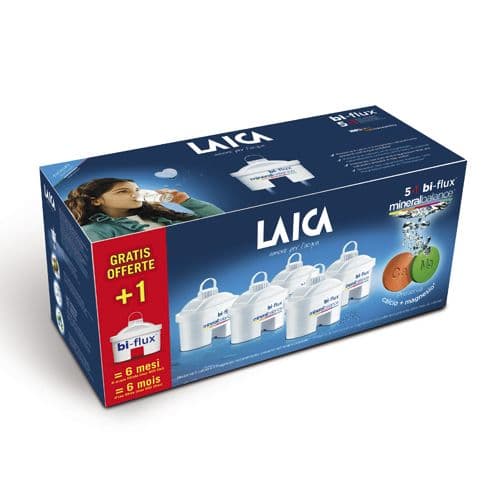 Laica bi-flux vodná filtrácia mineral balance 5+1ks darček 1 ks