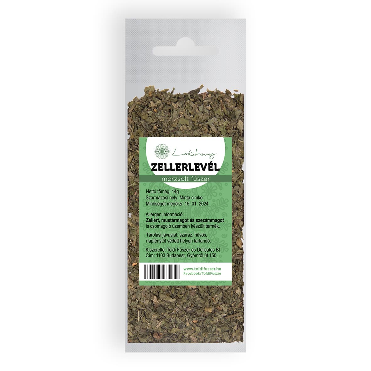 Lakshmy sušené zelerové listy 14 g - 13245