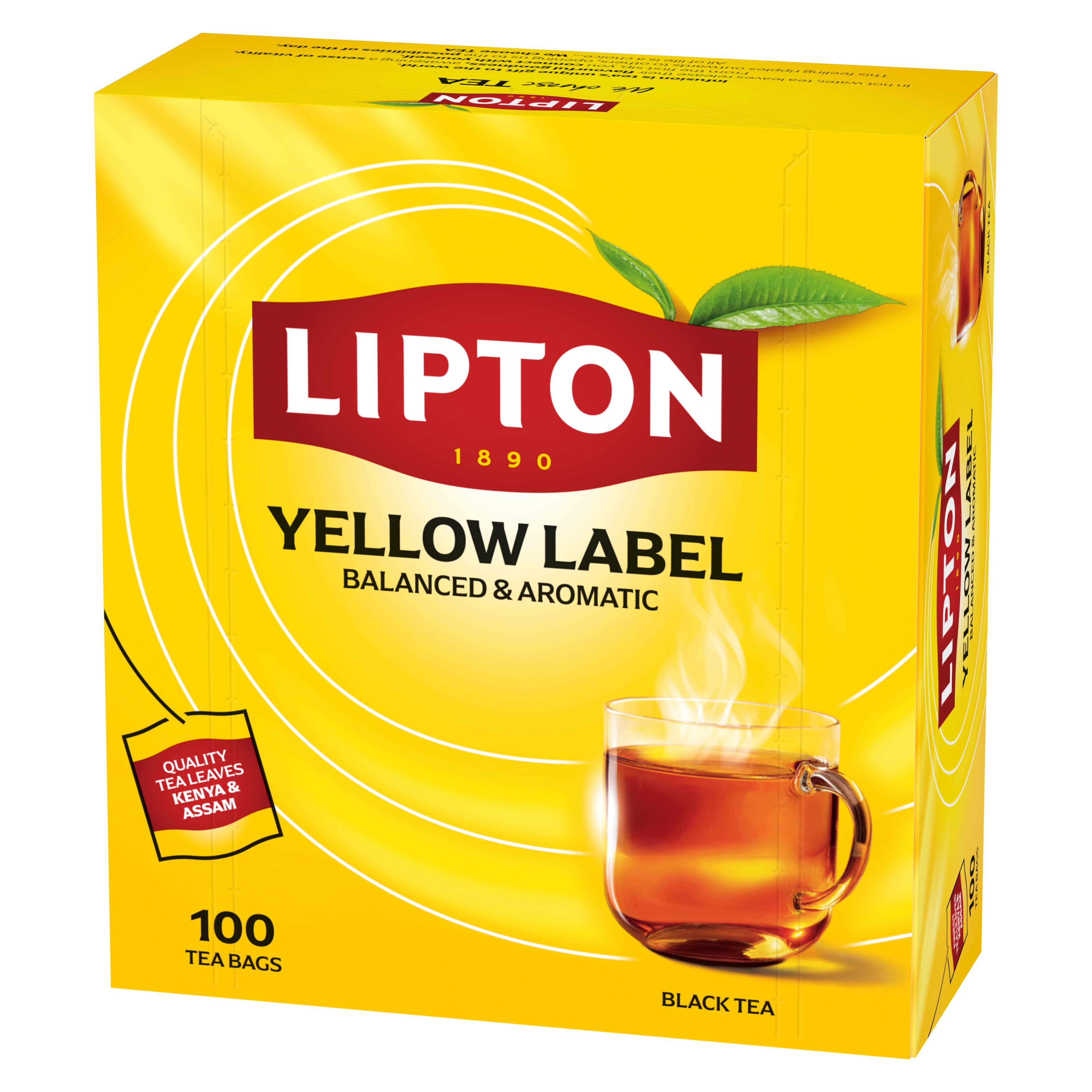 Lipton yellow label čierny čaj 100x2g 200 g