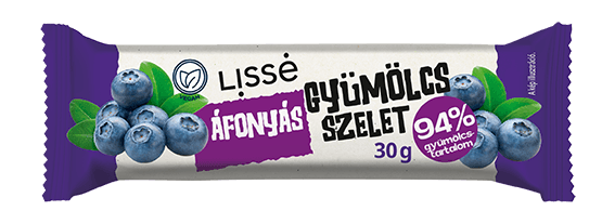 Lissé vegán ovocná tyčinka s čučoriedkami 30 g