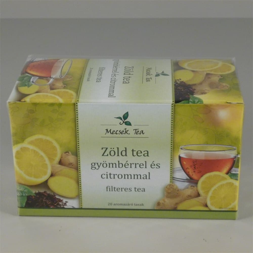 Mecsek Zelený čaj so zázvorom a citrónom, 40 g - 35899