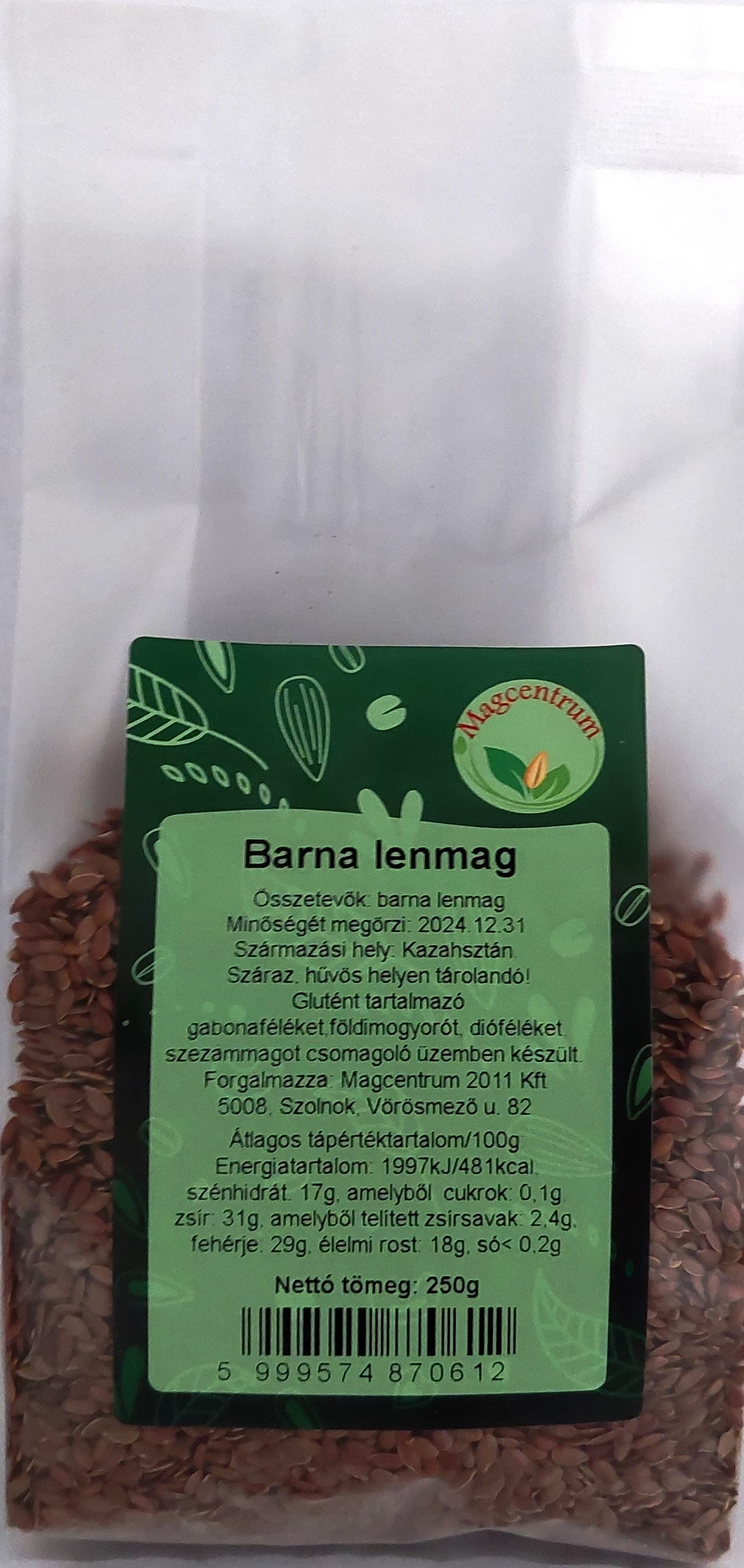 Magcentrum hnedé ľanové semienko 250 g