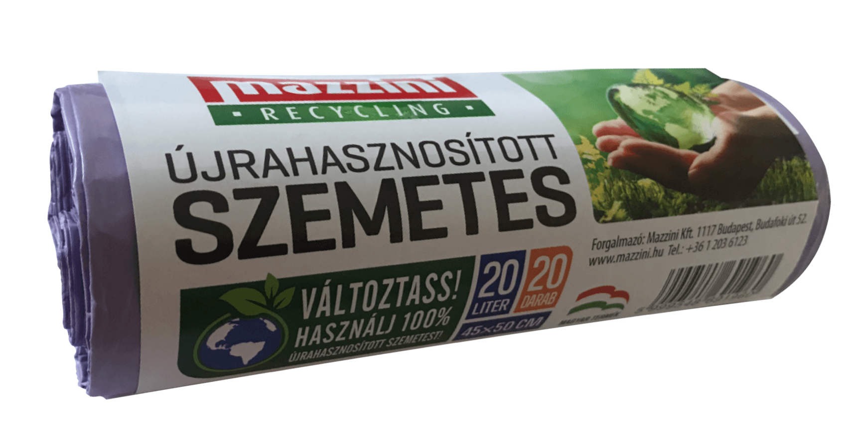 Mazzini recyklované odpadkové vrecká 20L 20 ks