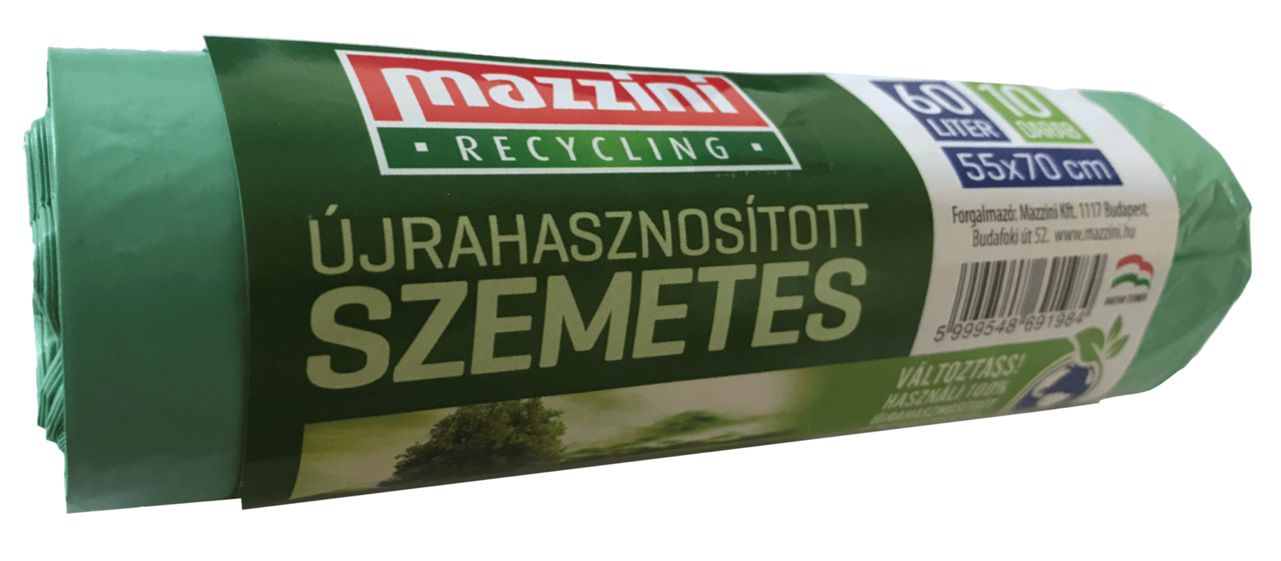 Mazzini recyklované odpadkové tašky 60L 10 ks