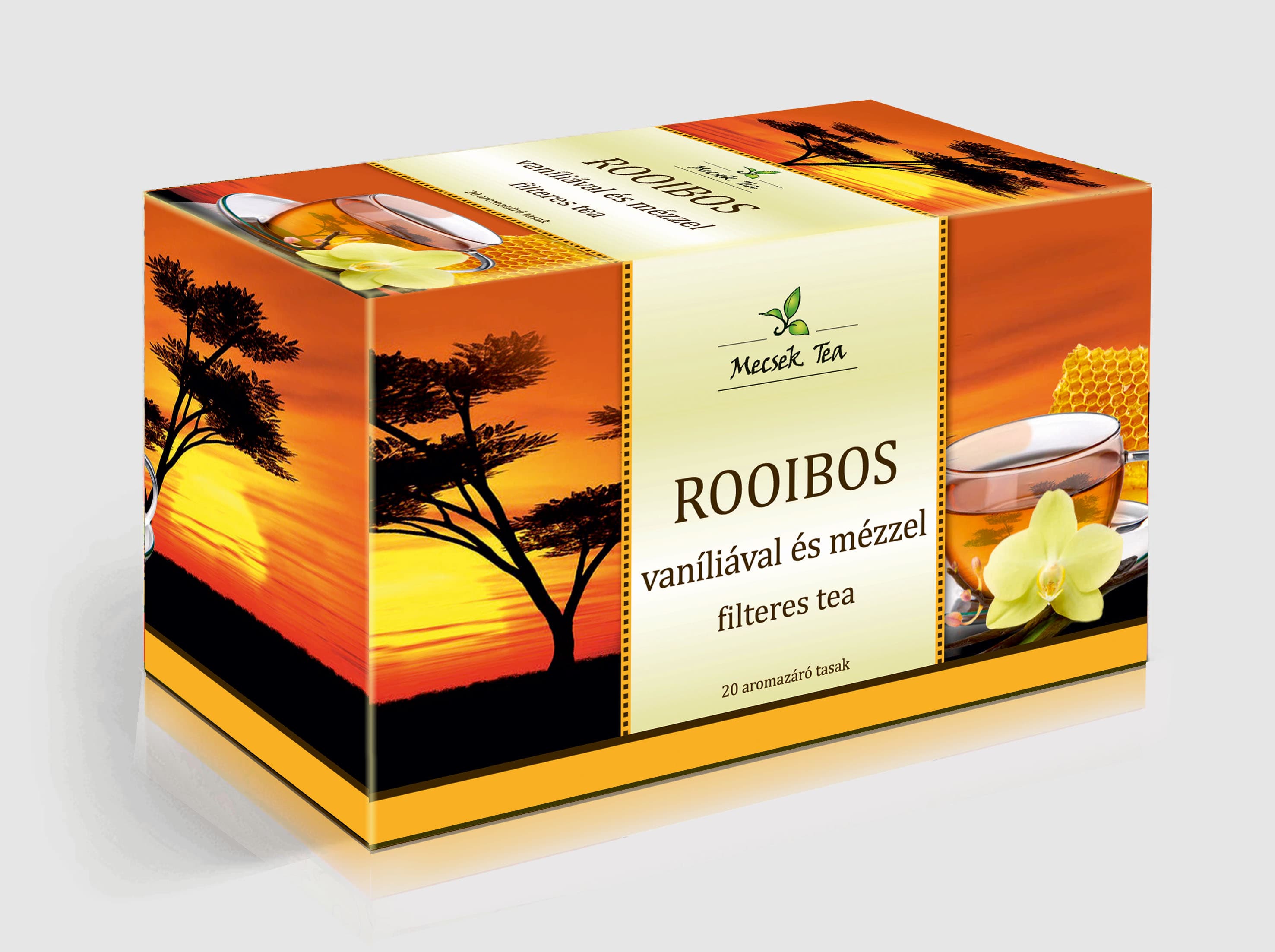 Mecsek rooibos čaj s vanilkou a medom 20x1,5g 30g- 91465