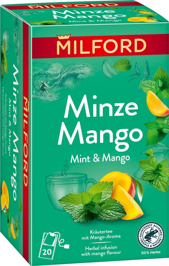 Milford čaj z byliniek s príchuťou mäty a manga 20x1,75g 35 g