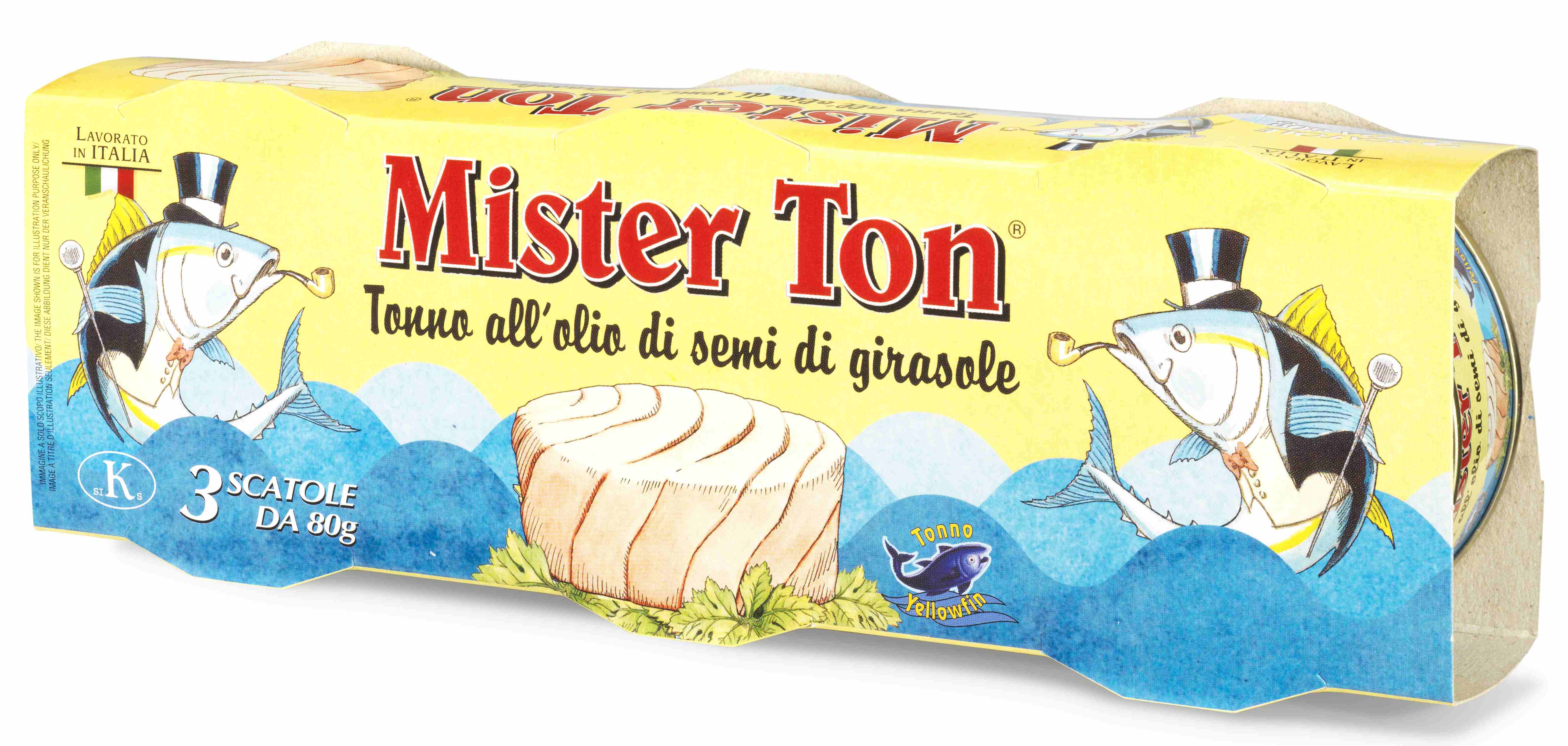 Mister Ton kusy tuniaka v slnečnicovom oleji 3x80g 240 g