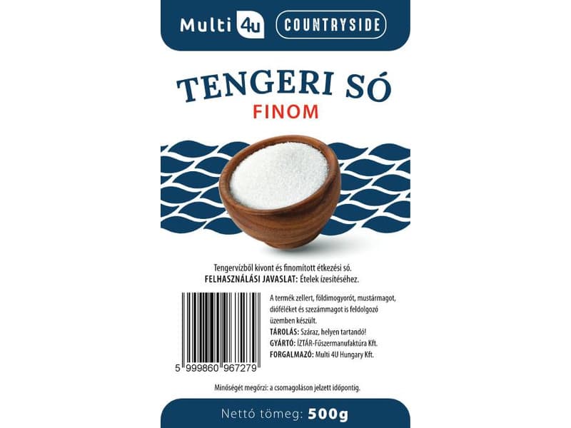 Multi 4u countryside morská soľ jemná 500 g
