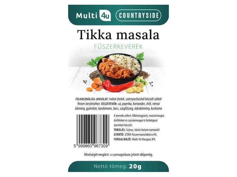 Multi 4u countryside tikka masala korenie 20 g