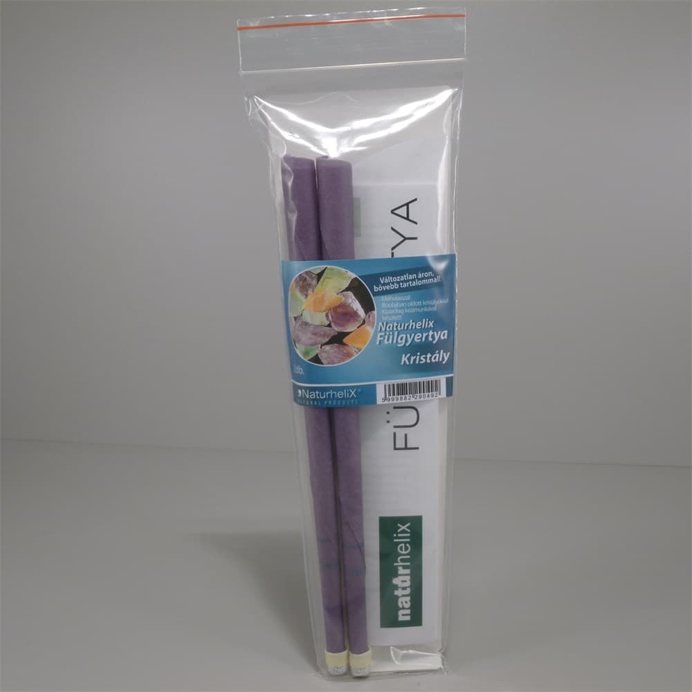 Naturhelix sviečka do uší s kryštálom 2 ks