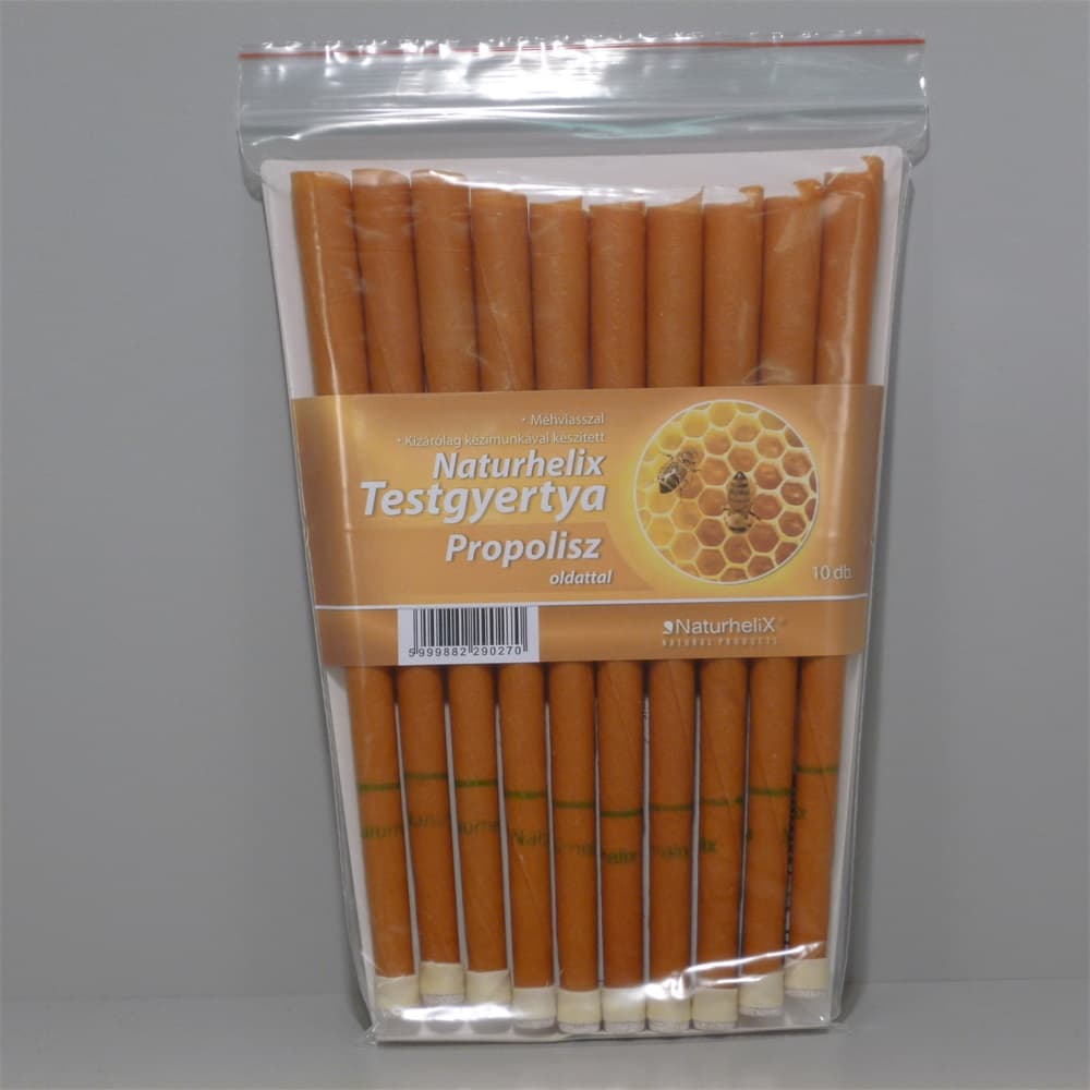 Naturhelix telový sviečka propolis 10 ks