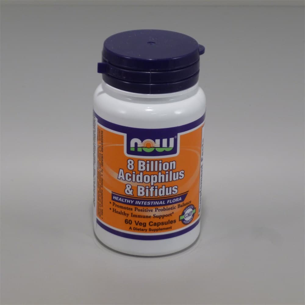 NOW Foods Probiotiká 8 miliárd Acidophilus a Bifidus 60 kapsúl - 18427
