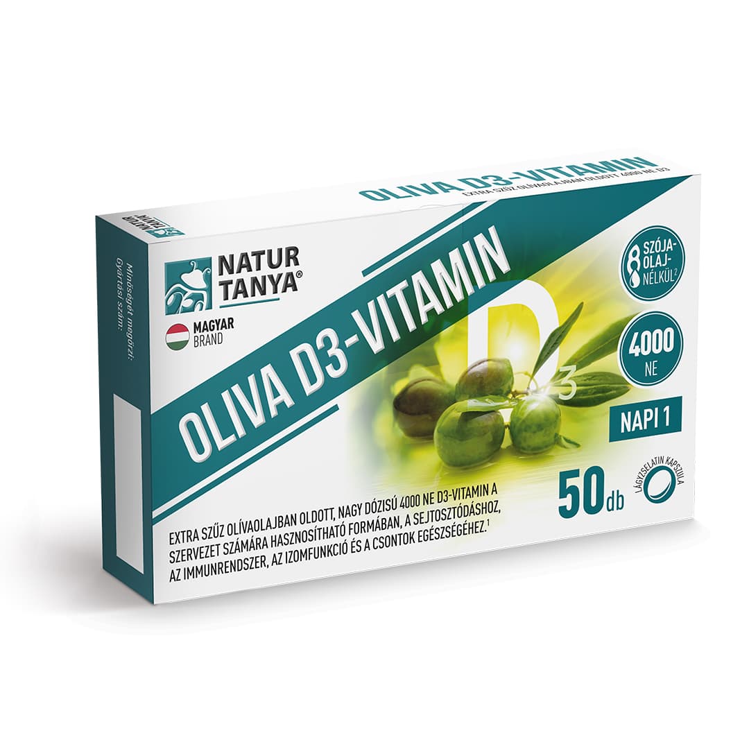 Natur Tanya oliva D3-vitamín kapsula 50 ks