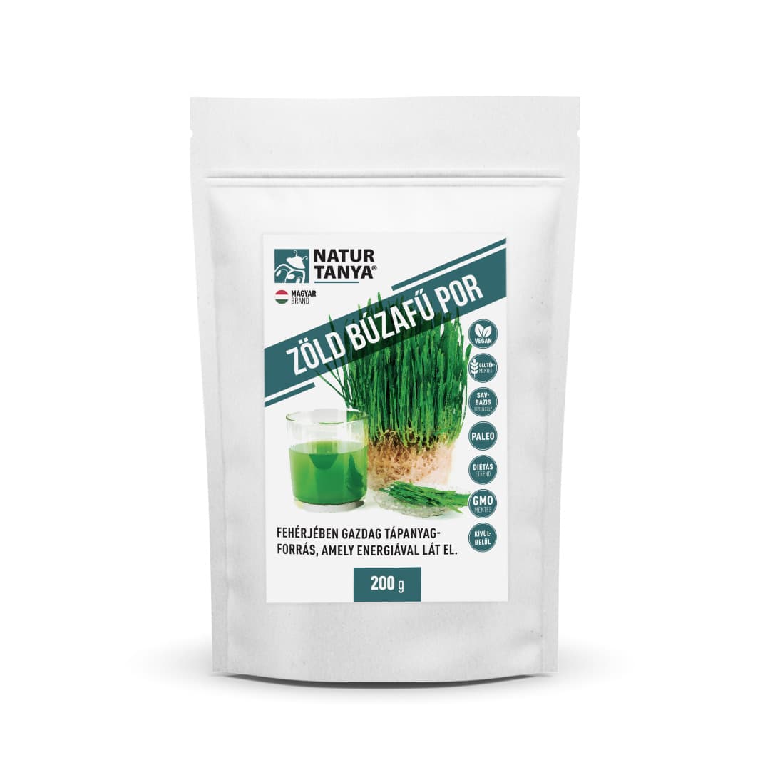 Natur Tanya vegán zelený pšeničný grass prášok 200 g