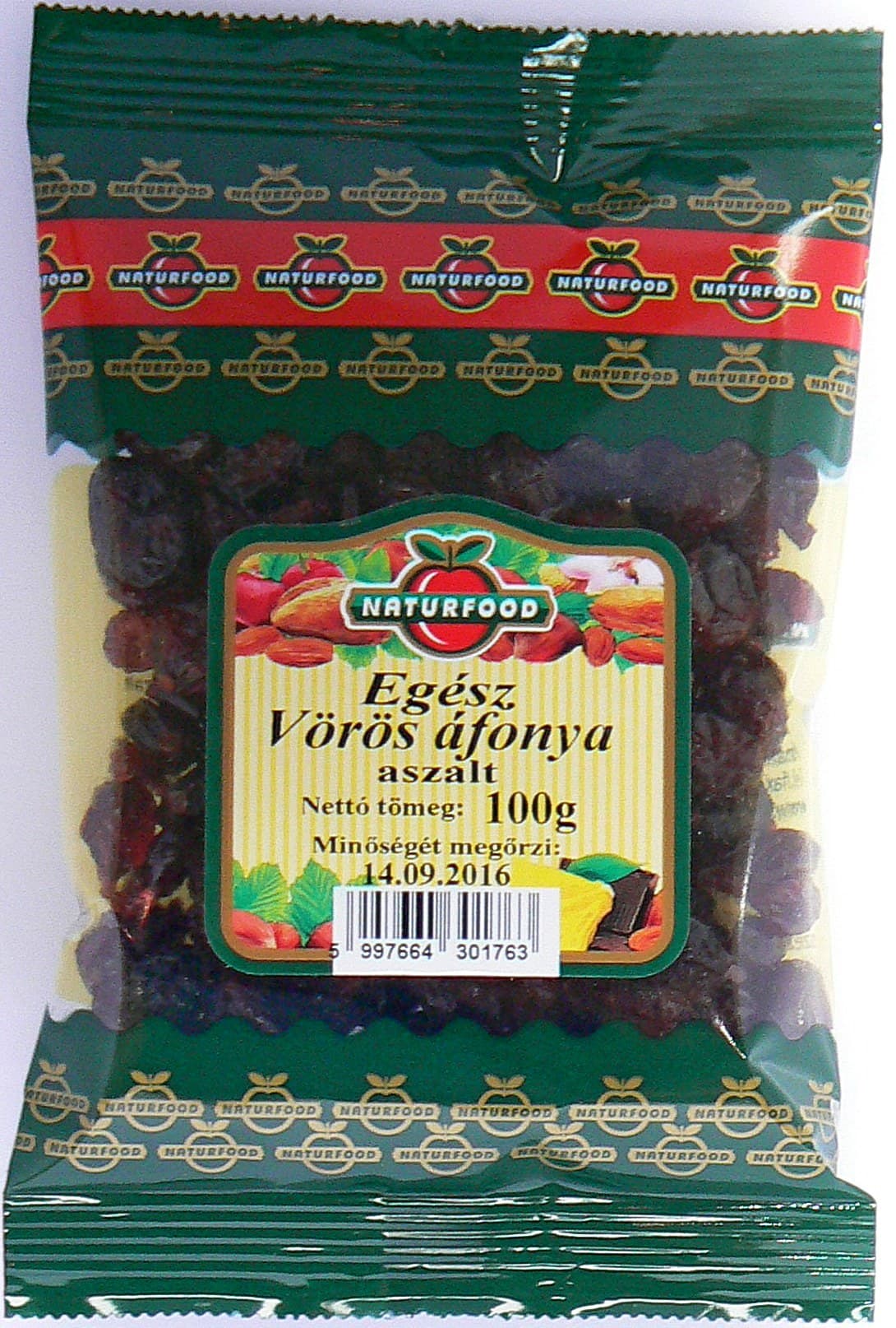 Naturfood sušené brusnice celé 100 g