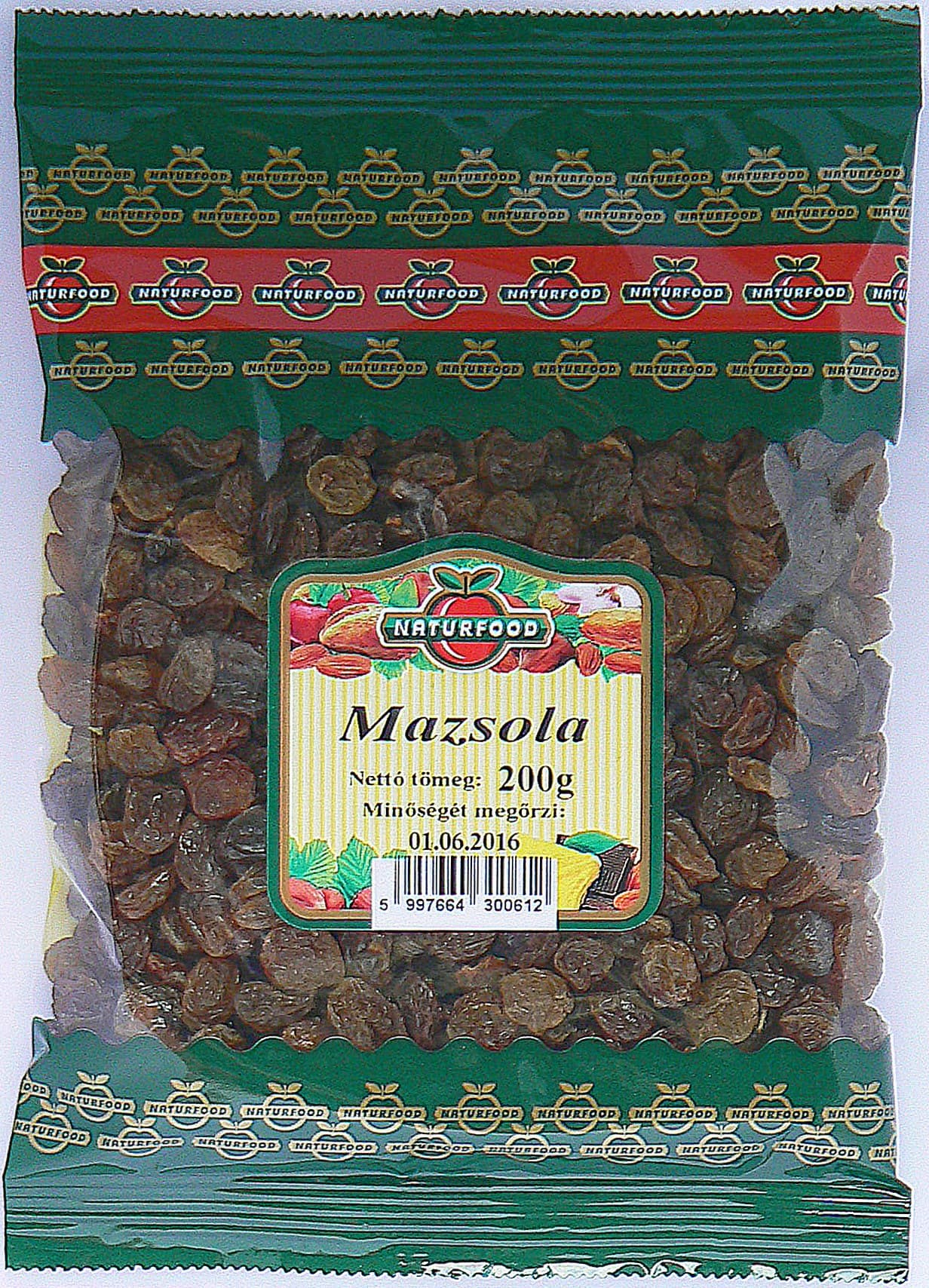 Naturfood Sušené hrozienka malé hnedé 200 g