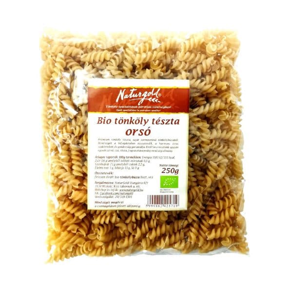 Naturgold bio špaldová cestovina oriešok biela 250 g