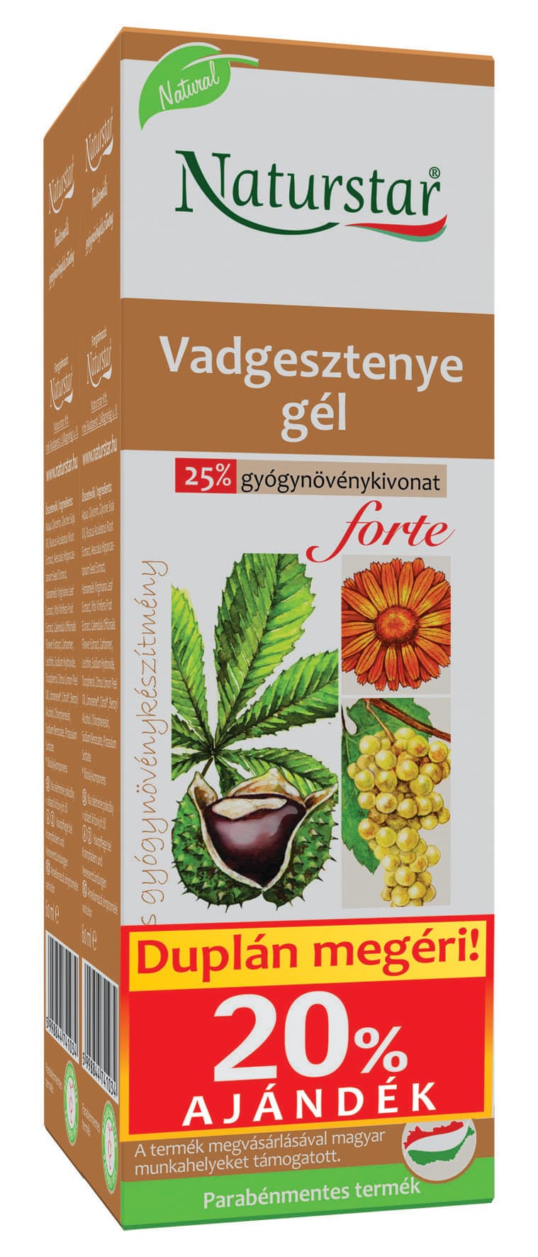 Naturstar Gaštanový Forte gél 120 ml- 56271