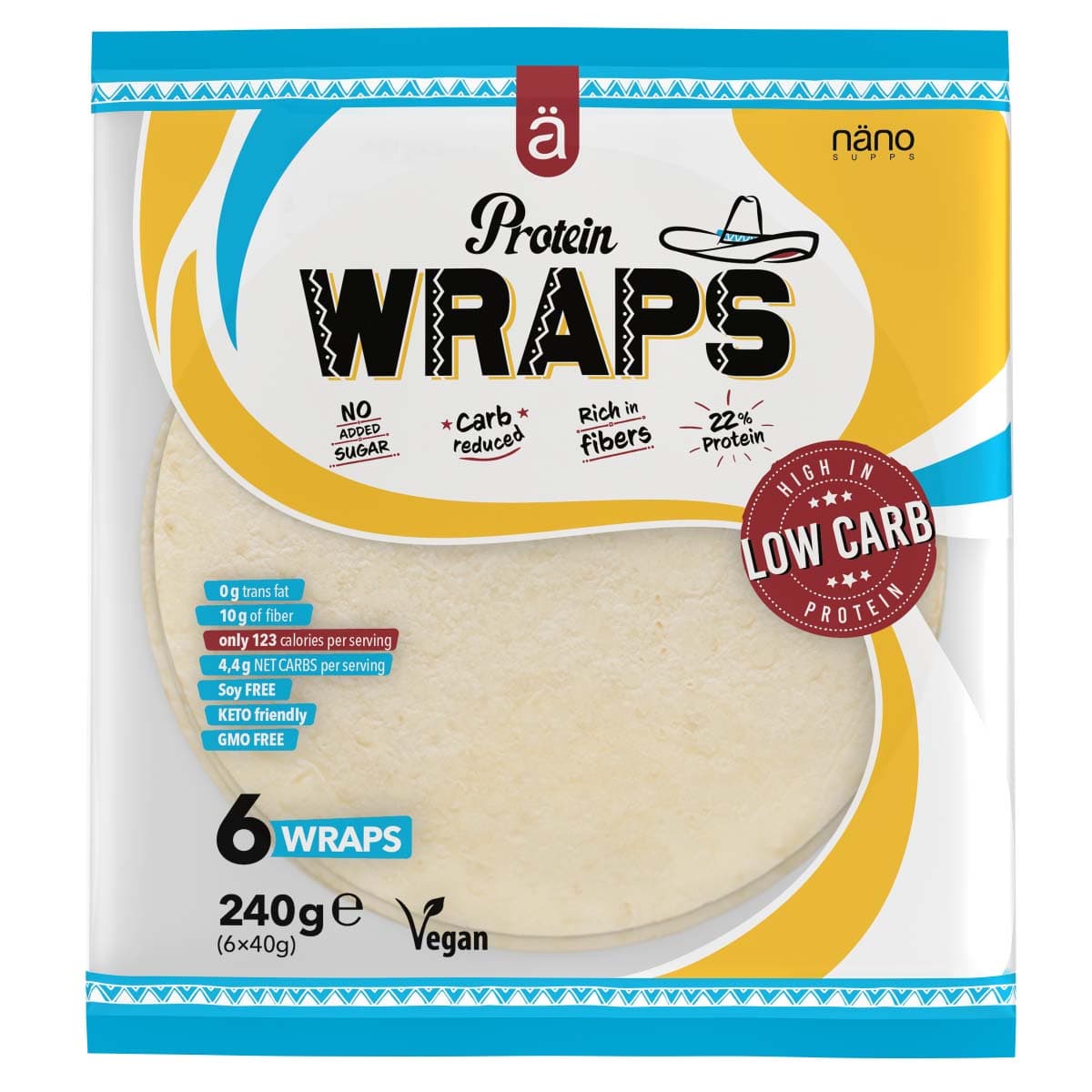 Näno Supps proteínové wrapy 240 g