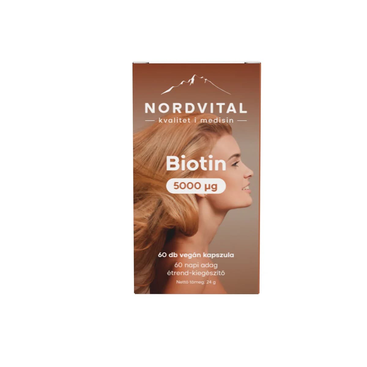 Nordvital biotín (vitamín B7) vegán kapsula 60 ks