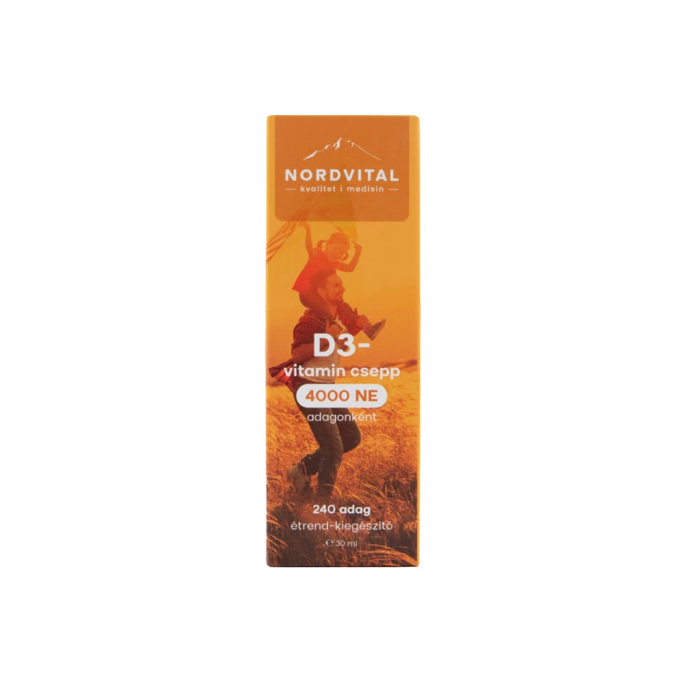 Nordvital d3-vitamin kvapky 240 dávok 30 ml