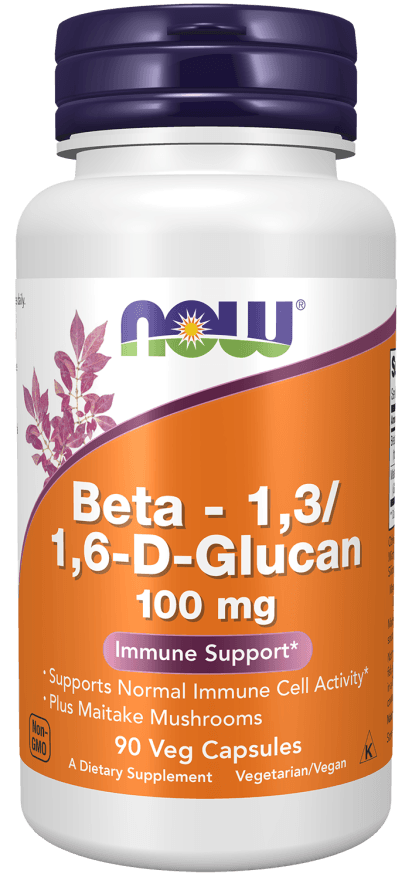 NOW Foods Beta-1,3/1,6-D-Glukán kapsuly 90 ks, 70 g - 18463