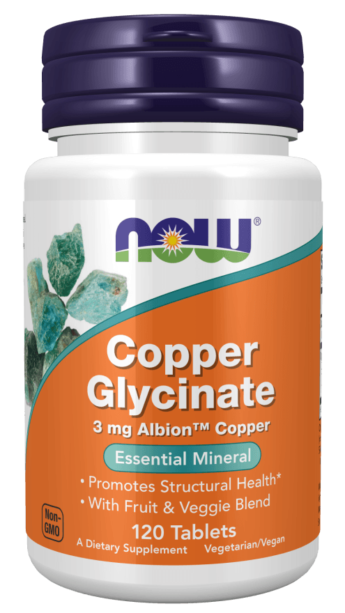 Now Foods Copper Glycinate 120 tabliet