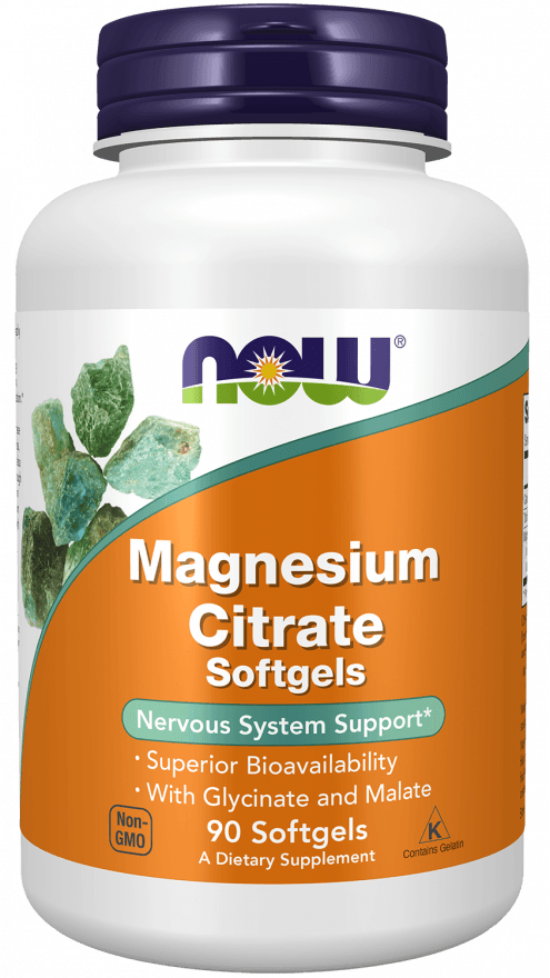Now magnesium citrate 134mg mäkké kapsuly 90 ks
