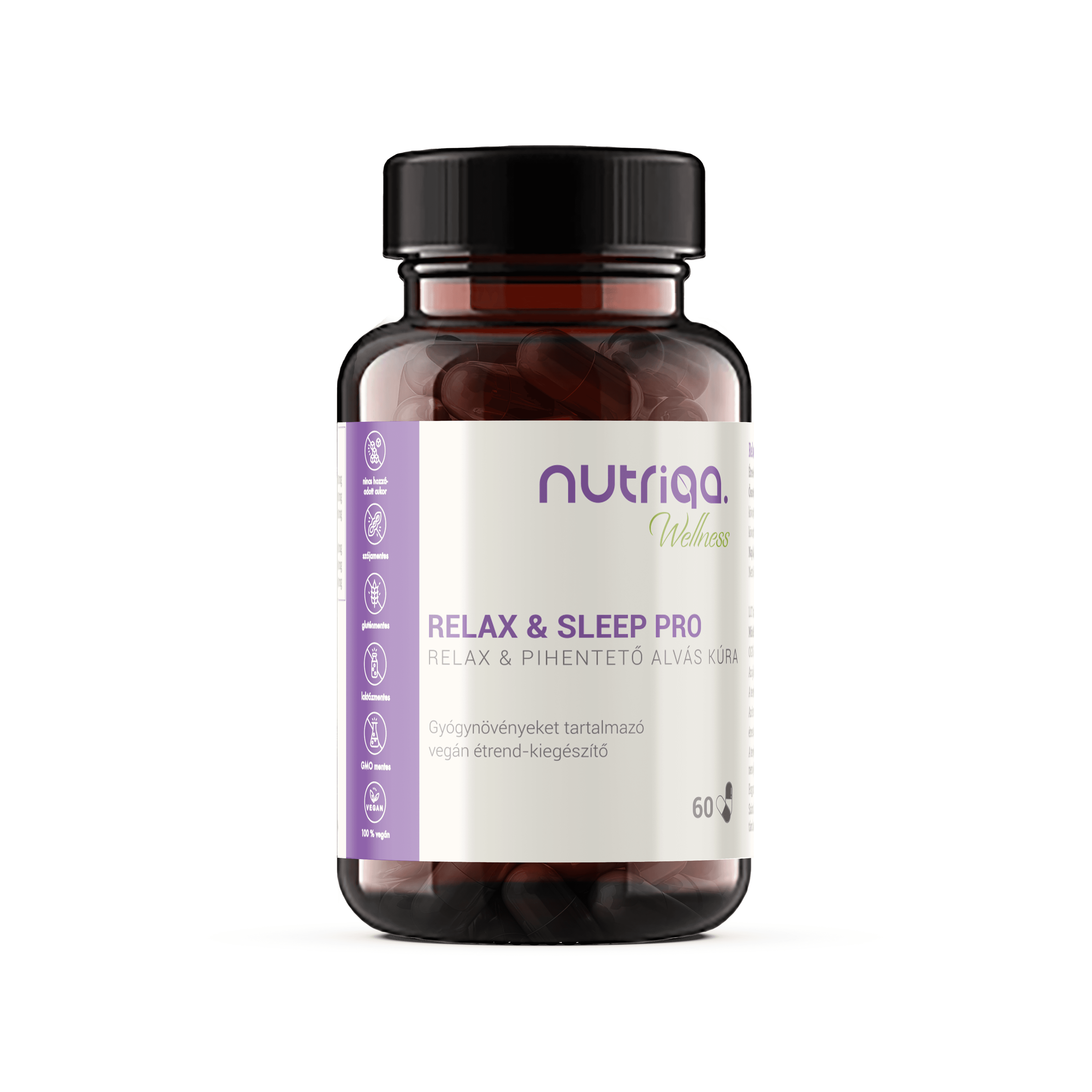 Nutriqa relax & pihentujúca spánková kúra vegán kapsula 60 ks