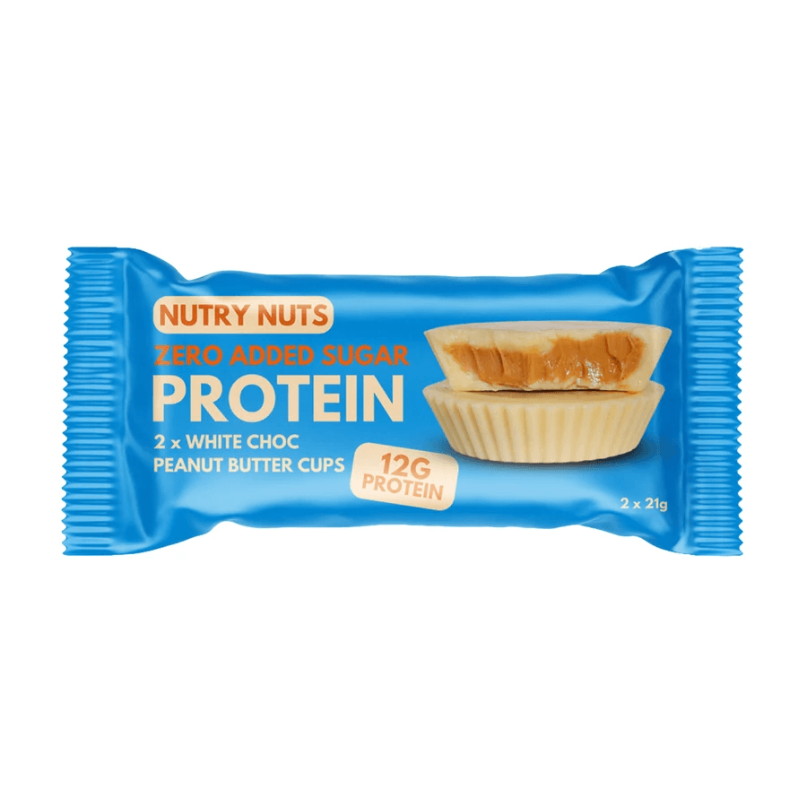 Nutry nuts protein pražená arašidová čokoládová placka s bielou čokoládou 42 g