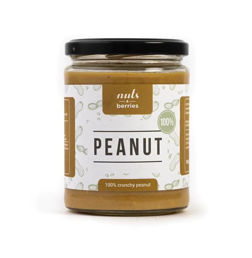 Nuts&berries 100% chrumkavé arašidové maslo 500 g