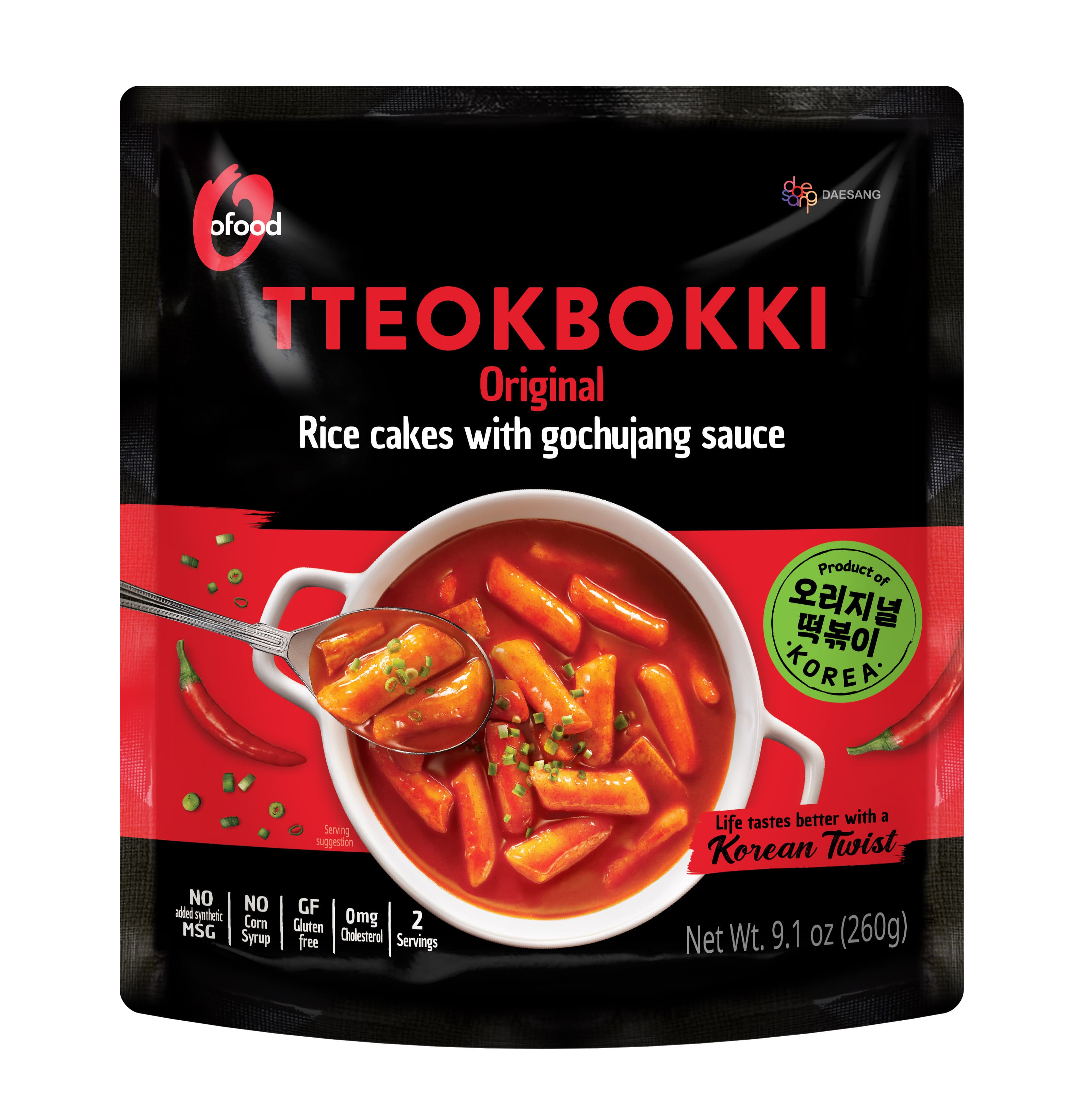 O'Food originálny tteokbokki - pikantná gochujang omáčka 260 g