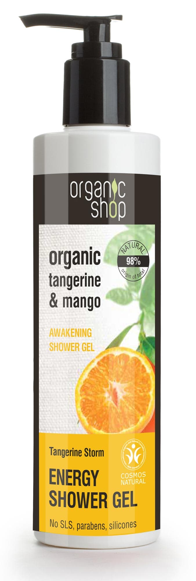 Organic Shop povzbudzujúci sprchový gél s mandarínkou a mangom 280 ml - 55280