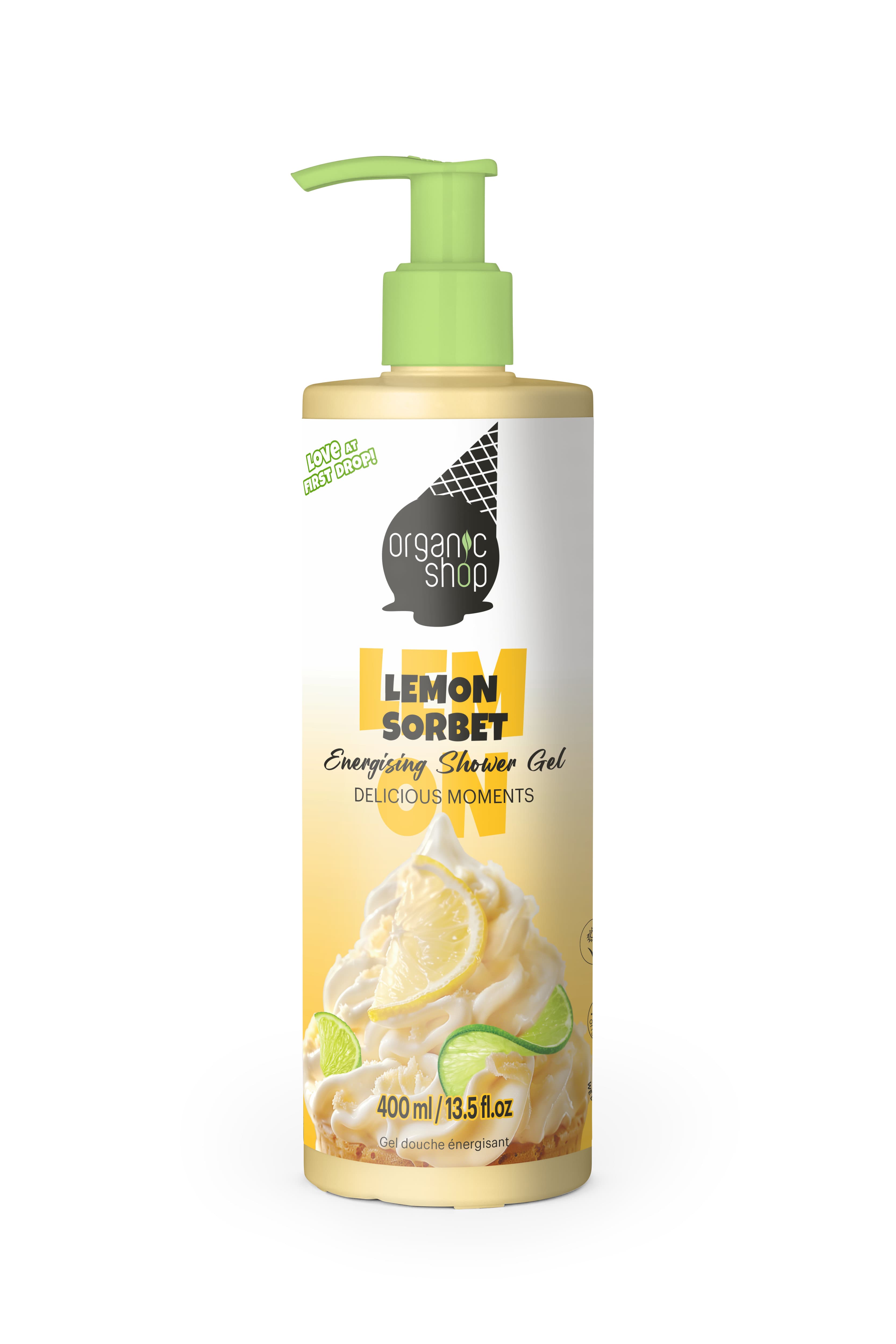 Organic Shop “citrónový sorbet” energizujúci sprchový gél 400 ml