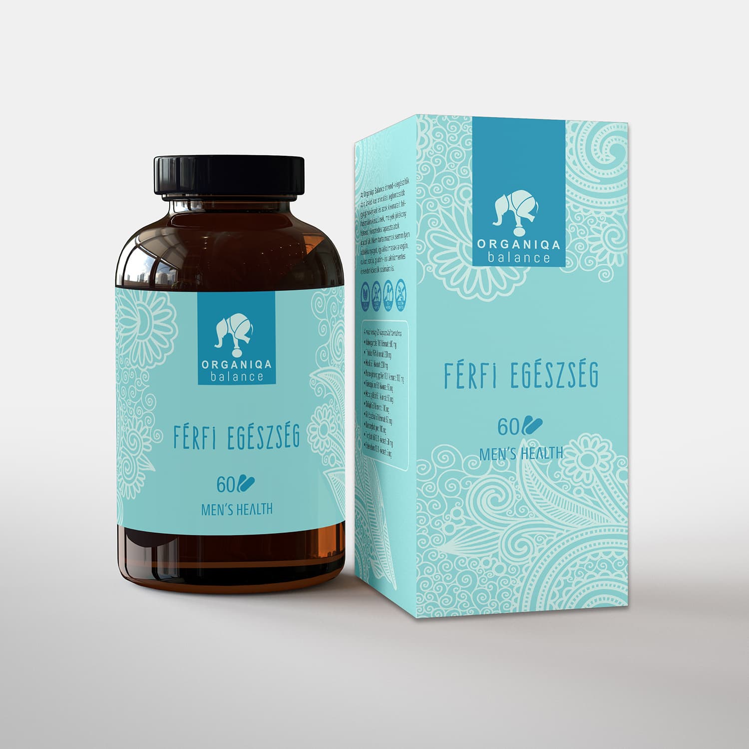 Organiqa kapsula pre mužské zdravie 750mg 60 ks