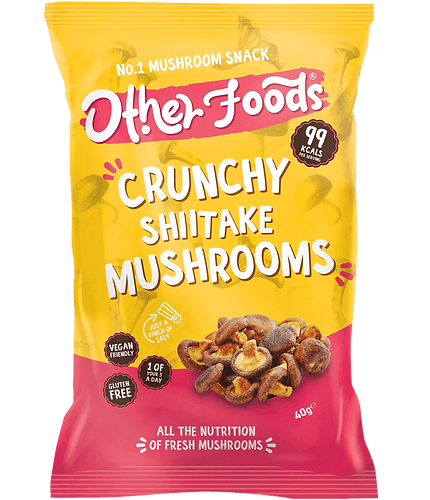 Ostatné potraviny Kŕmené shiitake hubové čipsy 40 g