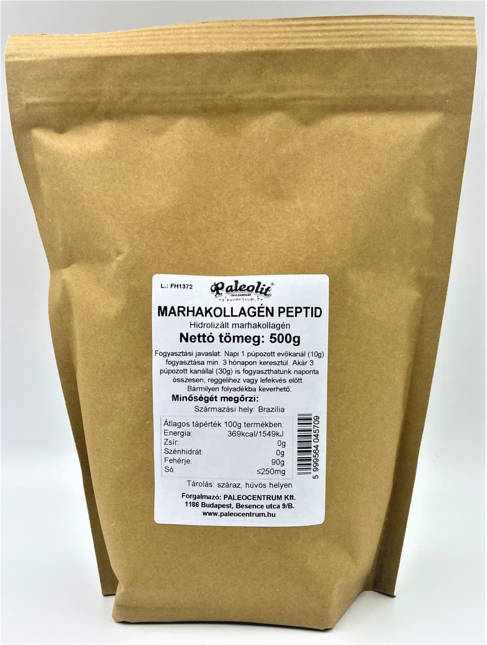 Paleocentrum hovädzie kolagénové peptidy 500 g - 89945